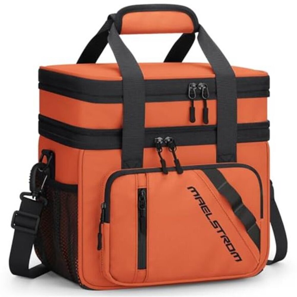 Insulated Lunch Bag 20L Expandable Double Deck for Men Women